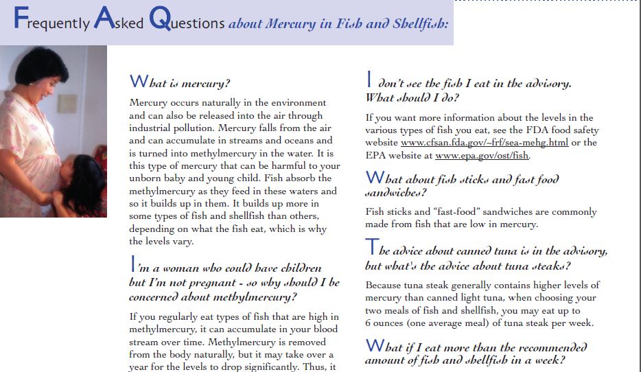 US FDA EPA Mercury Advisory (en Espa&ntildeol)